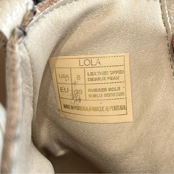 Antonio de Faria Lola Cream Leather Lug Sole Chelsea Boots Size 8 - Picture 9 of 9